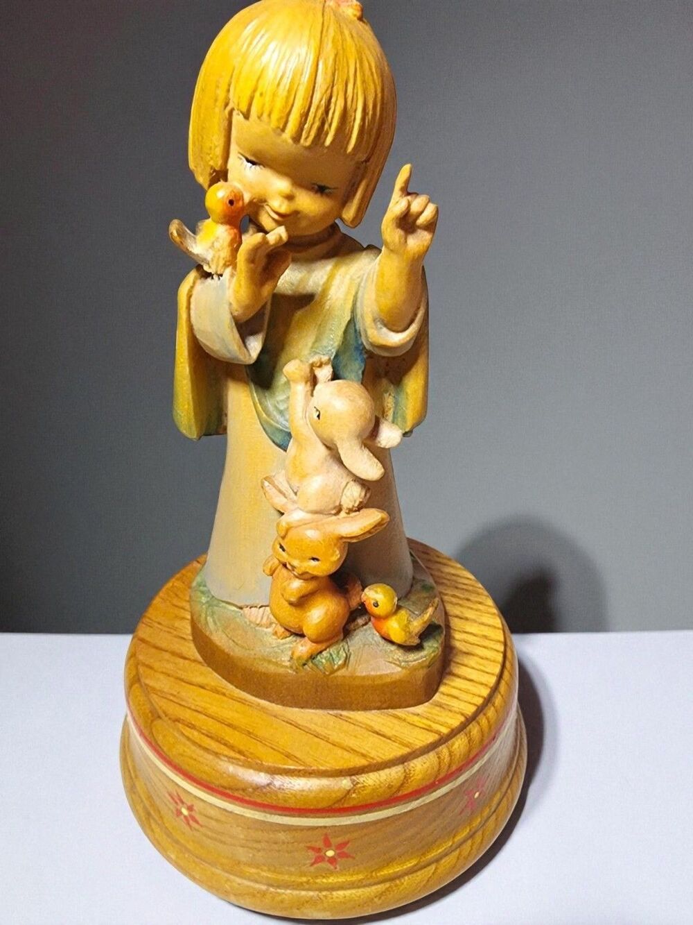 Vintage ANRI Ferrandiz Reuge Music Box Lara's Theme Hand Carved Italy Works
